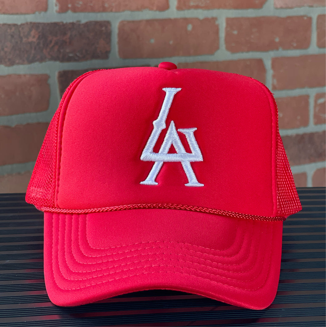 Red LA Trucker